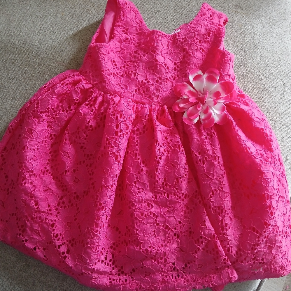 cute pink dress size 12m